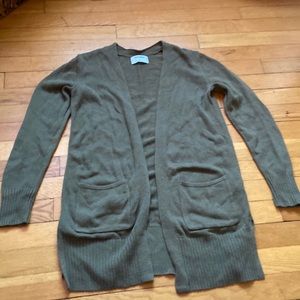 Green cardigan